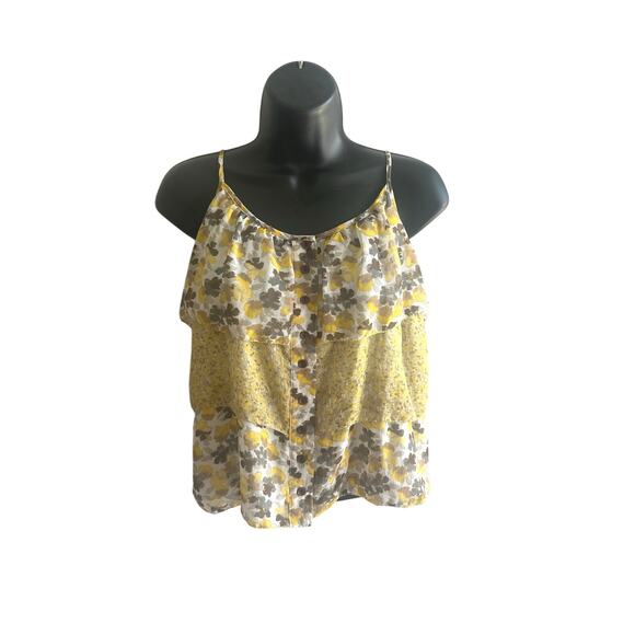 Y2K Womens Apostrophe Petite Blouse S Tiered Cottagecore Boho Feminine Romantic - Picture 1 of 5